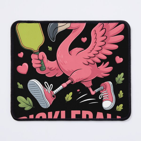 Item preview, Pickleball Paddle Player Funny Flamingo designed and sold by blueyeeti.