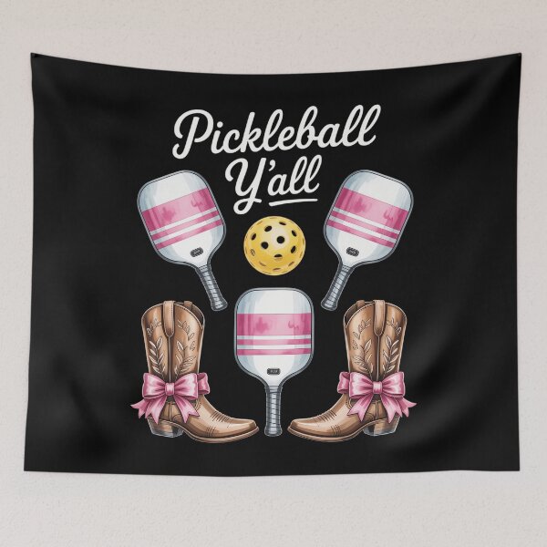 Item preview, Pickleball Player Western Cowgirl Paddle Funny designed and sold by blueyeeti.