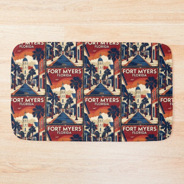 Item preview, Fort Myers Florida 1950s USA Vintage Travel Tourism designed and sold by TravelersGems.