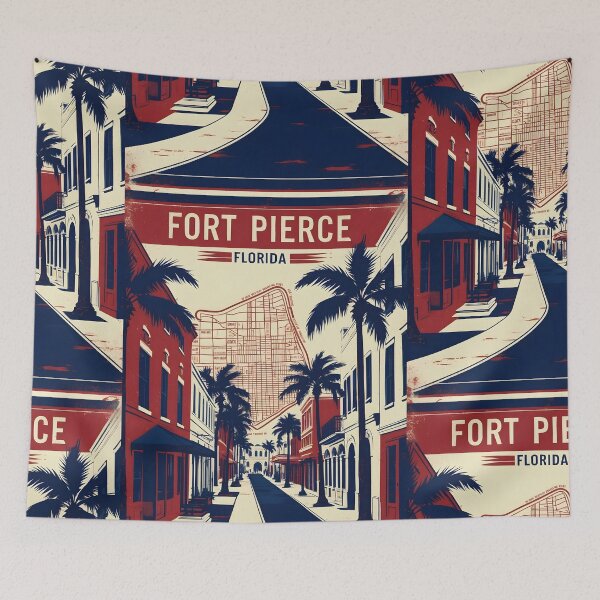 Item preview, Fort Pierce Florida 1950s USA Vintage Travel Tourism designed and sold by TravelersGems.