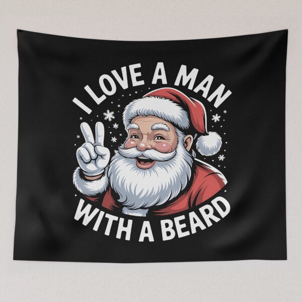Item preview, Santa Cute Beard Christmas Xmas designed and sold by blueyeeti.