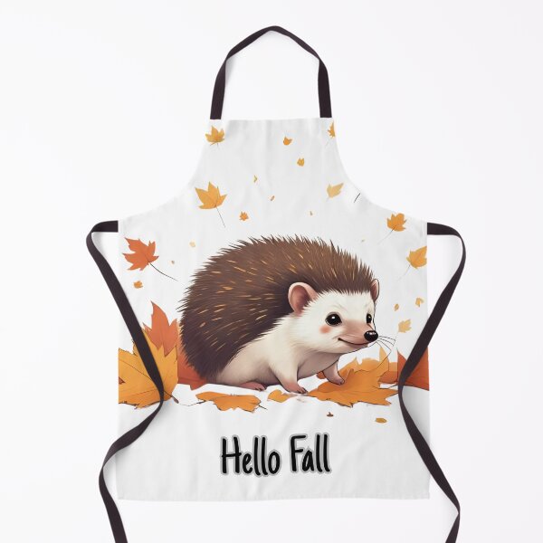 Item preview, Hello Fall Hedgehog – Cute Autumn Illustration designed and sold by Pixel--Threads.