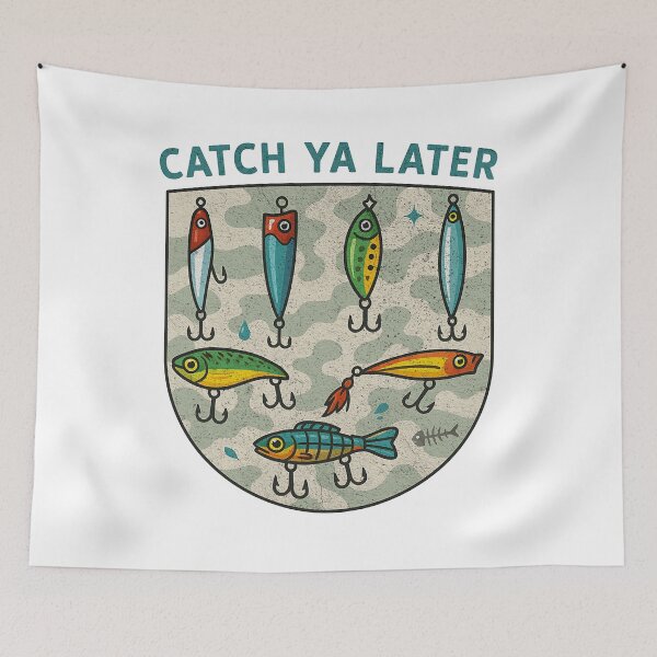 Item preview, Boy Catching Ya Later Fishing Camouflage Fisherman designed and sold by BornBorn.