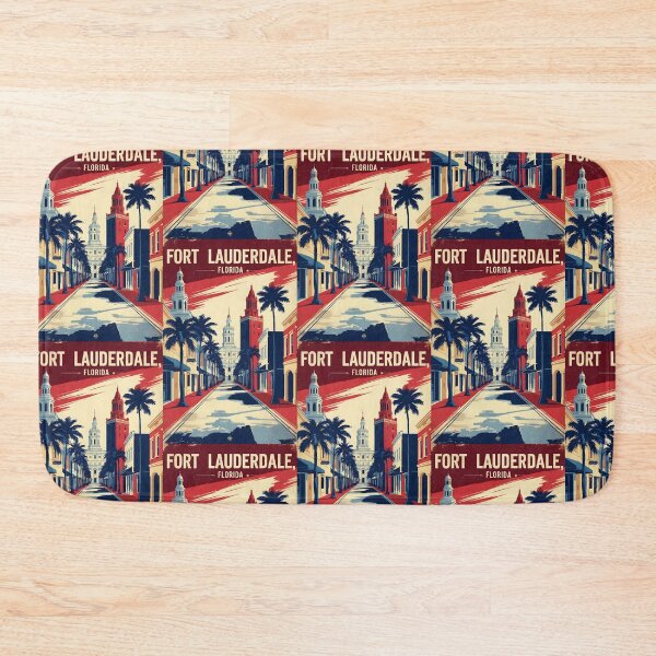 Item preview, Fort Lauderdale Florida 1950s USA Vintage Travel Tourism designed and sold by TravelersGems.