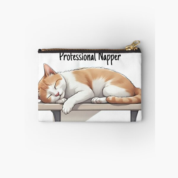 Item preview, Professional Napper – Cute Sleeping Cat Illustration designed and sold by Pixel--Threads.
