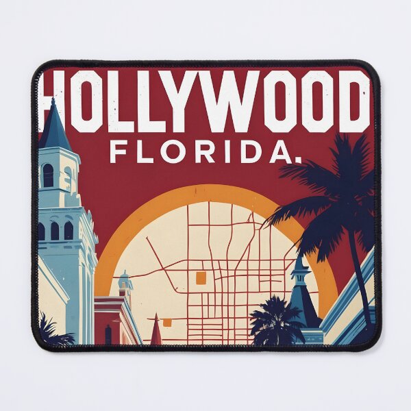 Item preview, Hollywood Florida 1950s USA Vintage Travel Tourism designed and sold by TravelersGems.