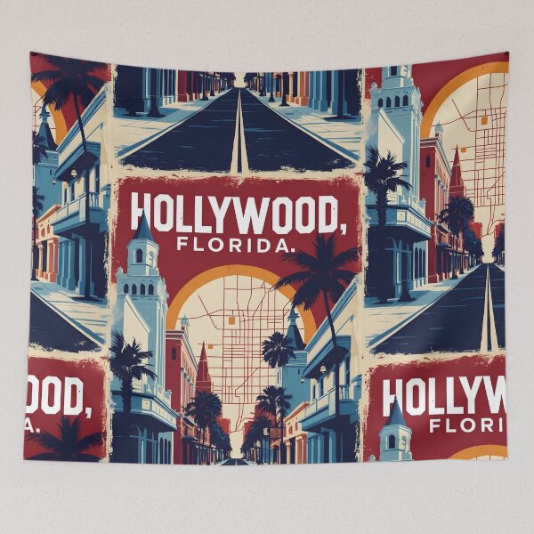 Item preview, Hollywood Florida 1950s USA Vintage Travel Tourism designed and sold by TravelersGems.