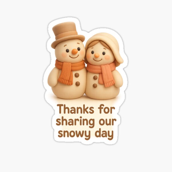 Item preview, Snowman wedding couple - Thanks for sharing our snowy day designed and sold by Moons Studio.
