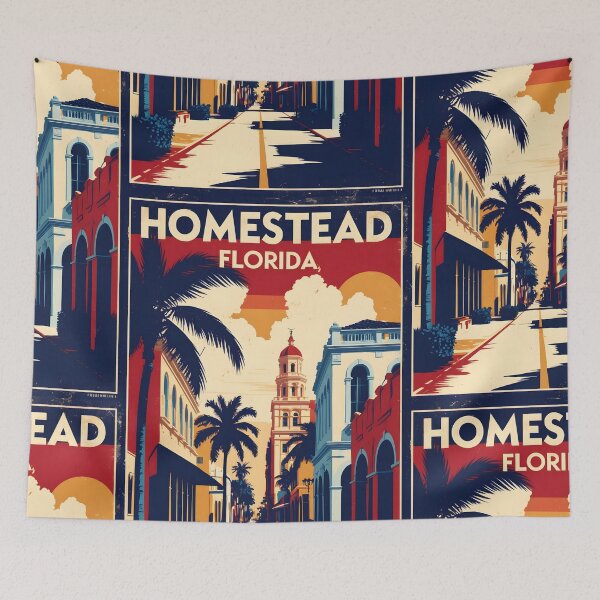 Item preview, Homestead Florida 1950s USA Vintage Travel Tourism designed and sold by TravelersGems.