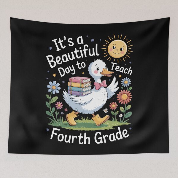 Item preview, Cute Goose 4th Grade Teacher Back To School designed and sold by blueyeeti.