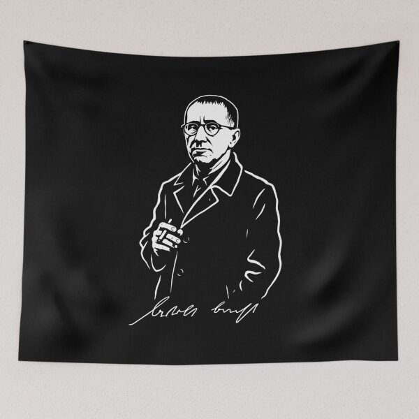 Item preview, Berthold Brecht portrait with cigar designed and sold by Boogosh.