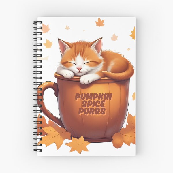 Artikelvorschau, Pumpkin Spice & Purrs – Gemütliches Herbst-Katzen-Design entworfen und verkauft von Pixel--Threads.