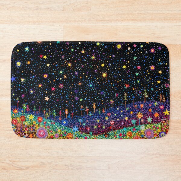 Item preview, Sky full of Stars and Glowing Flowers on a Hillside designed and sold by Neika Shimm Designs.