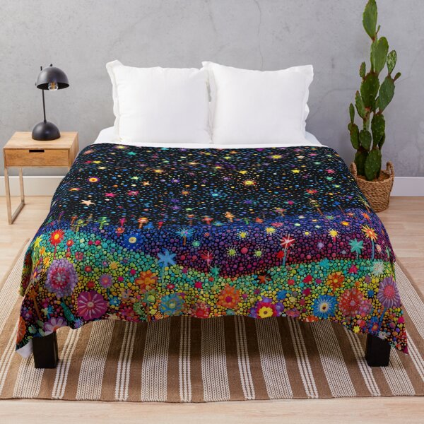 Item preview, Sky full of Stars and Glowing Flowers on a Hillside designed and sold by Neika Shimm Designs.