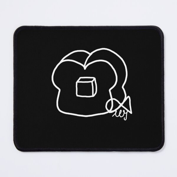 Item preview, LaMaisonOfMY Love or Bread? Toasty Dilemma - Cute Handdrawn Bread COLLECTION No.13 ON BLACK designed and sold by LaMaisonOfMY.