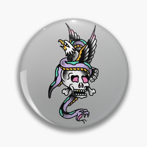 Item preview, Traditional Tattoo Style Eagle with Snake designed and sold by Coffee First Co..