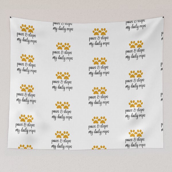 Item preview, Paws & Steps – Cute Motivational Dog Walking Fitness Design designed and sold by kaviyadesigns.