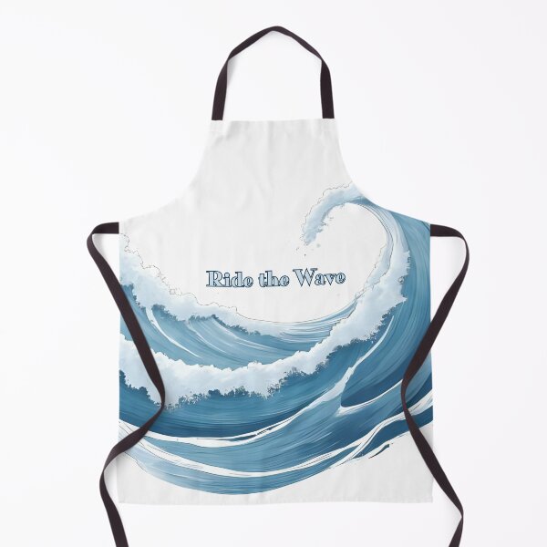 Item preview, Ride the Wave – Minimalist Ocean Design designed and sold by Pixel--Threads.