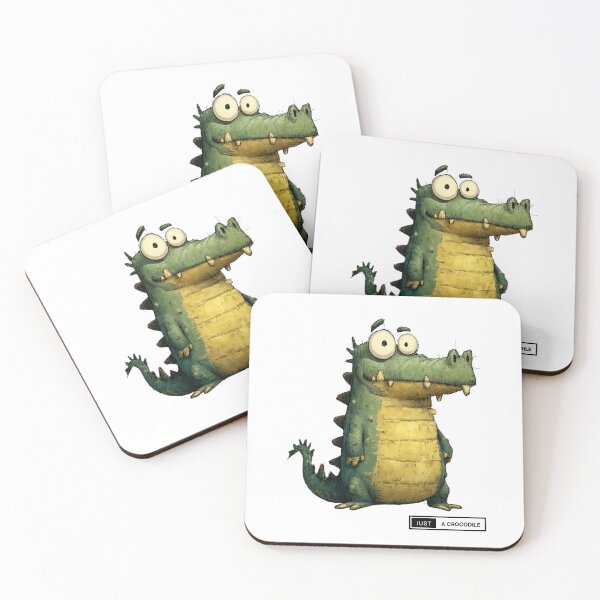 Item preview, Funny cartoon crocodile - Just a crocodile art designed and sold by CleanDecor.
