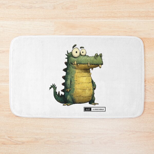 Item preview, Funny cartoon crocodile - Just a crocodile art designed and sold by CleanDecor.
