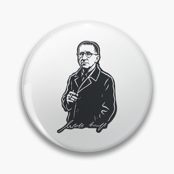 Item preview, Brecht with Cigar – Vintage Line Art designed and sold by Boogosh.