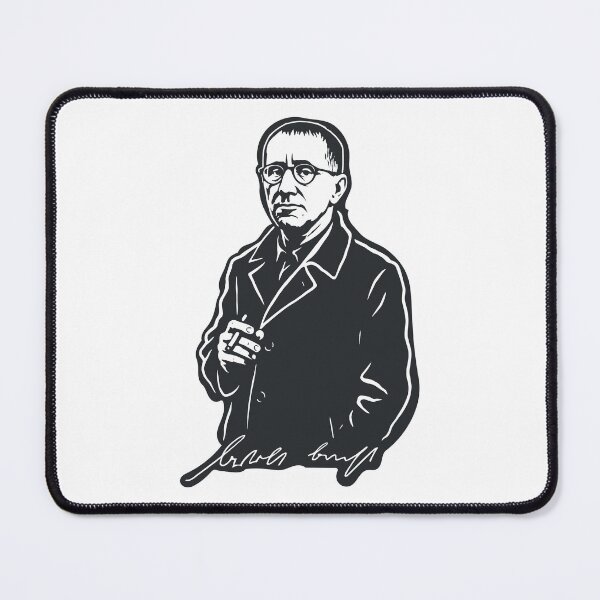 Item preview, Brecht with Cigar – Vintage Line Art designed and sold by Boogosh.