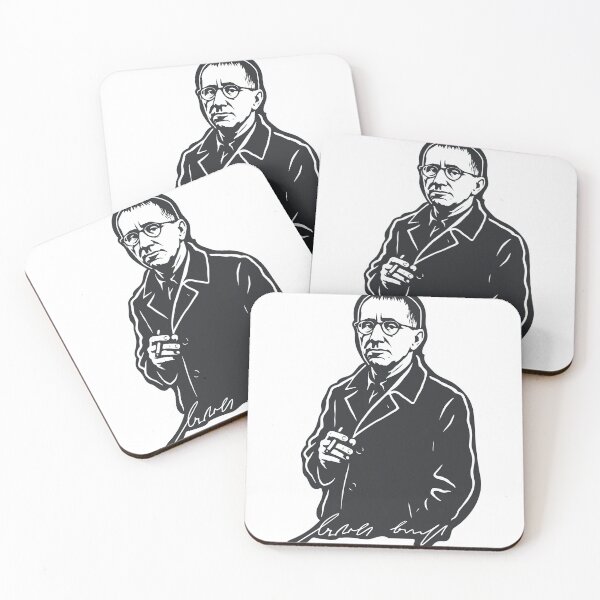 Item preview, Brecht with Cigar – Vintage Line Art designed and sold by Boogosh.