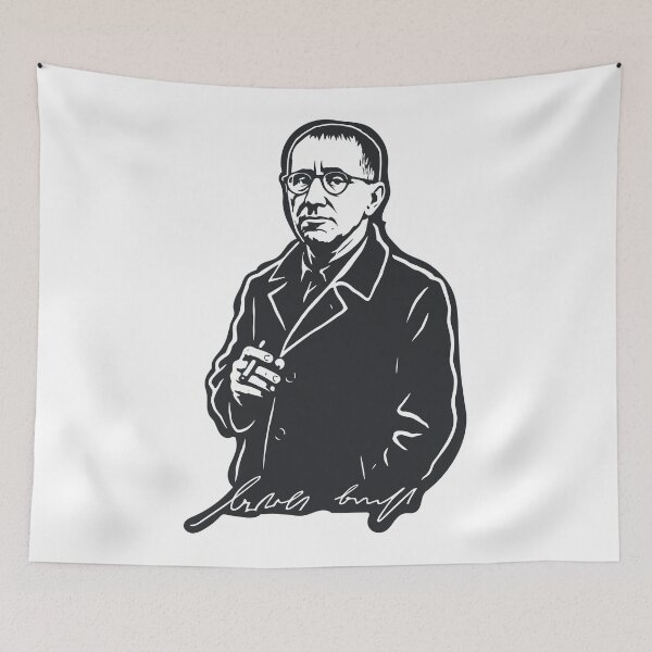 Item preview, Brecht with Cigar – Vintage Line Art designed and sold by Boogosh.