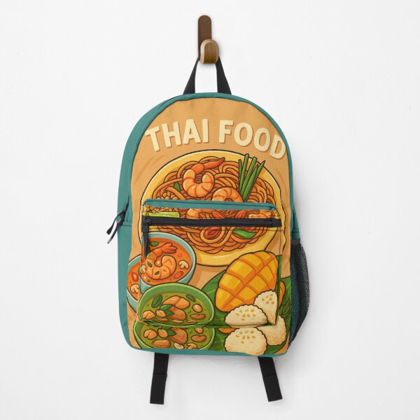 Artikelvorschau, Niedliche Thai-Food-Illustration | Pad Thai, Curry & Mango Klebreis entworfen und verkauft von konthai.familyart.