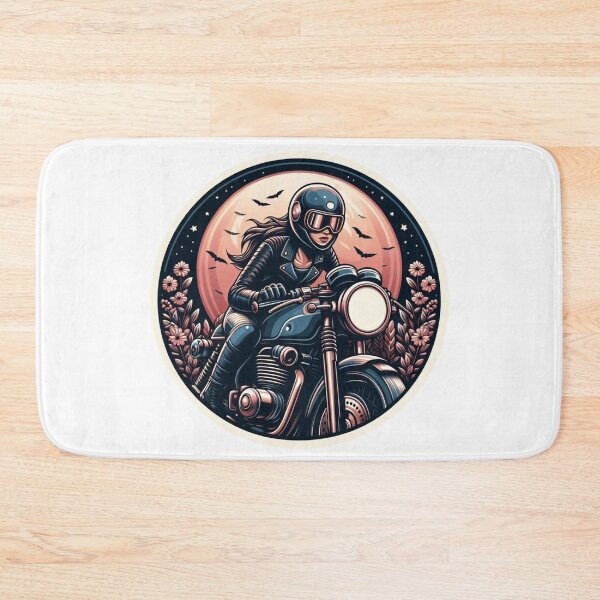 Item preview, Cafe Racer Biker Girl : Automotive Merchandise -  designed and sold by InfmsCorp.