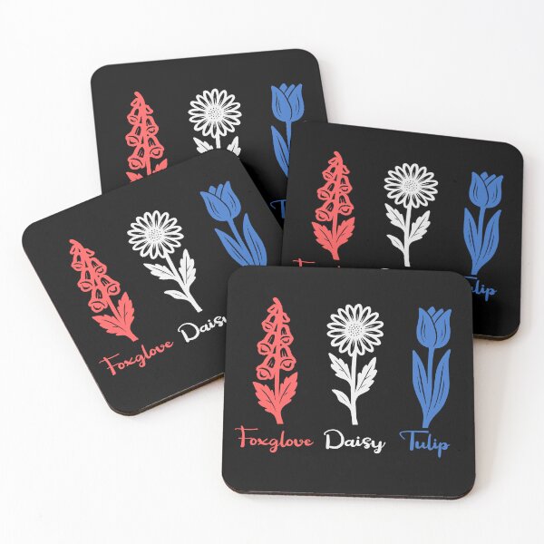 Item preview, Foxglove Daisy Tulip Subtle Foxtrots Deltas Tangos Floral art designed and sold by Colorfulman.