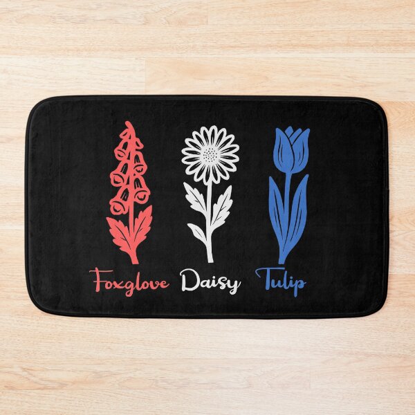 Item preview, Foxglove Daisy Tulip Subtle Foxtrots Deltas Tangos Floral art designed and sold by Colorfulman.