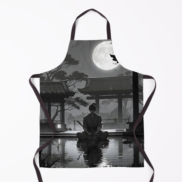 Item preview, Ninja Meditating Night Shadow Calm designed and sold by Ledsor.