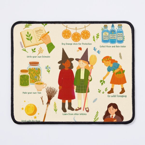 Item preview, How to be a Green Witch-illustration poster designed and sold by Taika Tori Art .