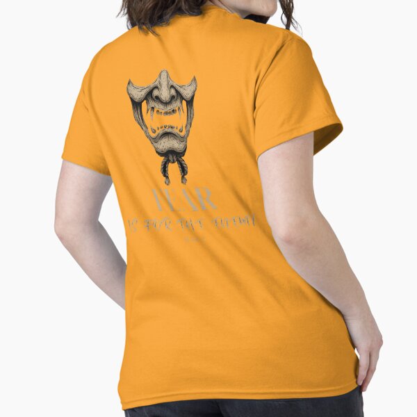 Item preview, Fear Is For The Enemy - Samurai Mask T-Shirt | Juke J Store designed and sold by JukeJStore.