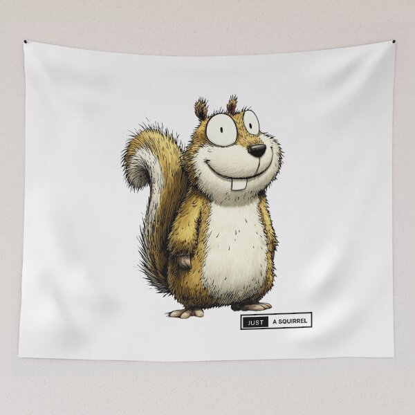 Item preview, Cartoon squirrel art - Just a squirrel design designed and sold by CleanDecor.