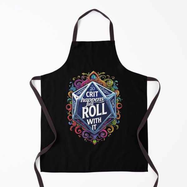 Item preview, Crit Happens - Just Roll With It designed and sold by Nerd Forge.