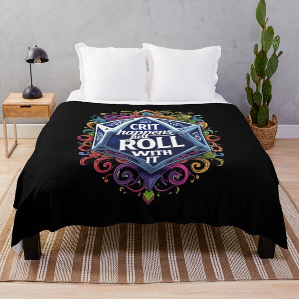 Item preview, Crit Happens - Just Roll With It designed and sold by Nerd Forge.
