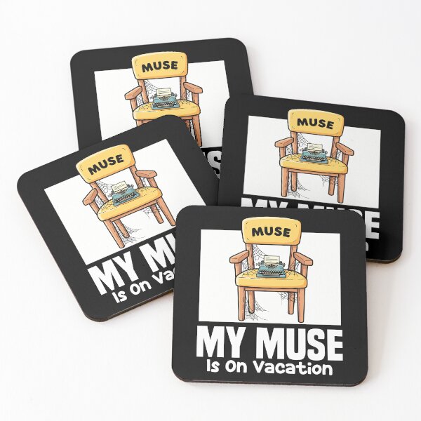 Item preview, MY MUSE IS ON VACATION - WRITER/AUTHOR GIFT designed and sold by KEF Custom.