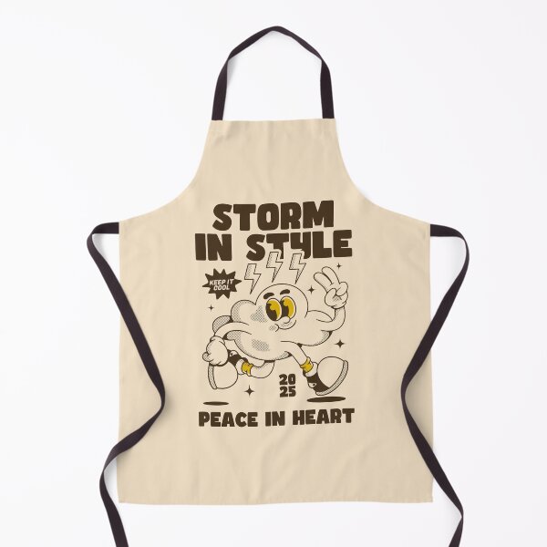 Item preview, Storm in Style Peace Cloud Retro Design designed and sold by adipra.