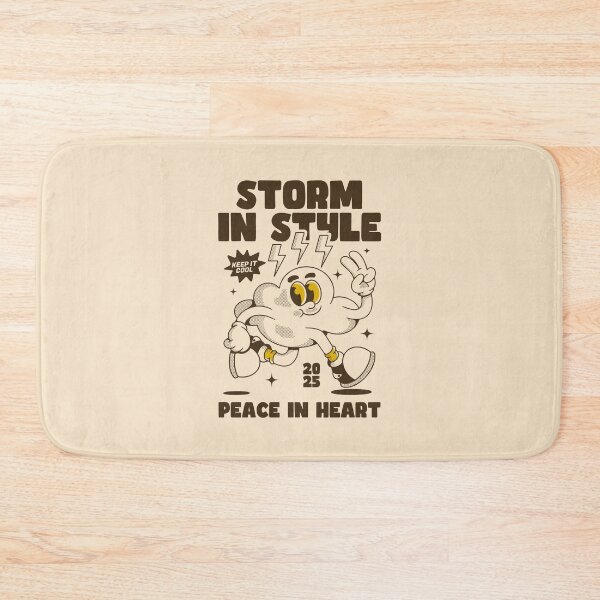 Item preview, Storm in Style Peace Cloud Retro Design designed and sold by adipra.