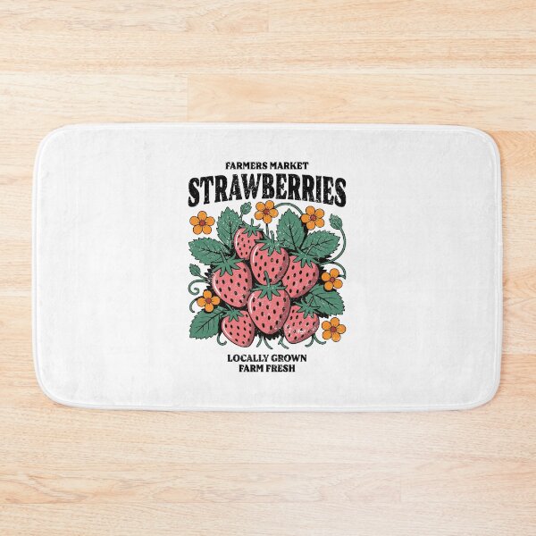 Item preview, VINTAGE RETRO FARMERS MARKET STRAWBERRIES designed and sold by Mclickster.