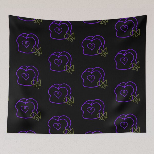 Item preview, LaMaisonOfMY Love or Bread? Toasty Dilemma - Cute Handdrawn Bread COLLECTION No.15 ON BLACK designed and sold by LaMaisonOfMY.