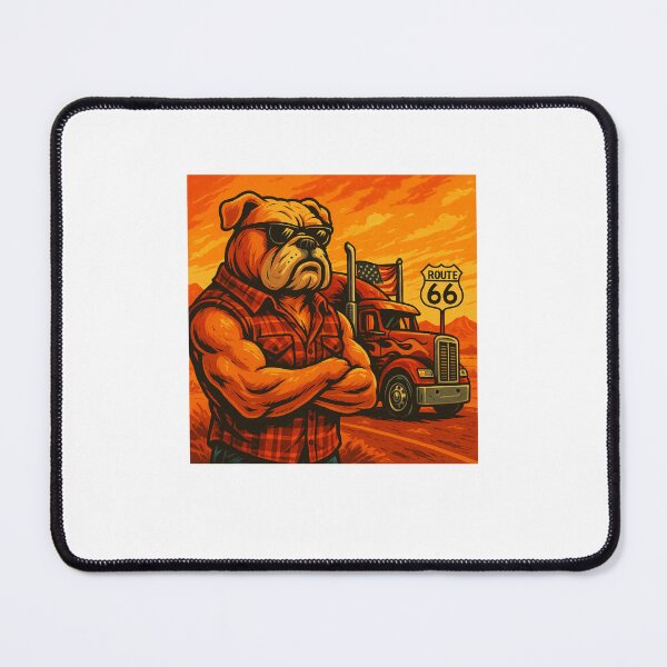 Item preview, Route 66 Haulin’ – Bulldog Trucker Grit designed and sold by Fleetwood1994.