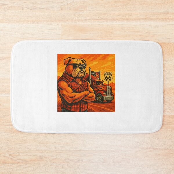 Item preview, Route 66 Haulin’ – Bulldog Trucker Grit designed and sold by Fleetwood1994.