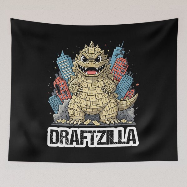 Item preview, DRAFTZILLA - WRITER/AUTHOR GIFT designed and sold by KEF Custom.