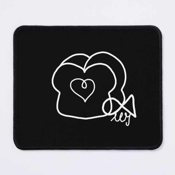 Item preview, LaMaisonOfMY Love or Bread? Toasty Dilemma - Cute Handdrawn Bread COLLECTION No.16 ON BLACK designed and sold by LaMaisonOfMY.