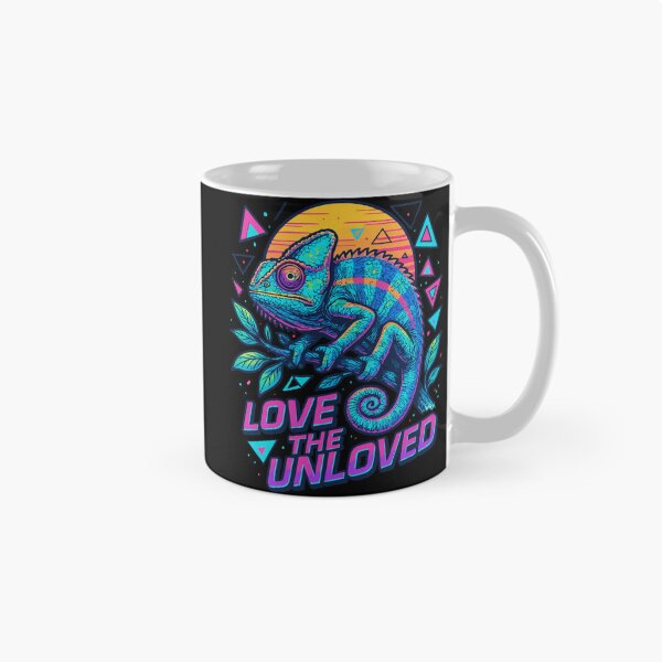 Item preview, Love The Unloved Chameleon Lizard Retro Vaporwave designed and sold by TomFrontierArt.