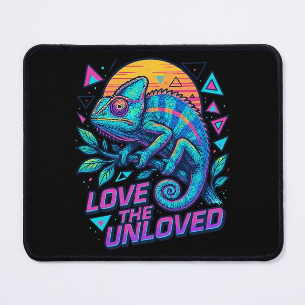 Item preview, Love The Unloved Chameleon Lizard Retro Vaporwave designed and sold by TomFrontierArt.