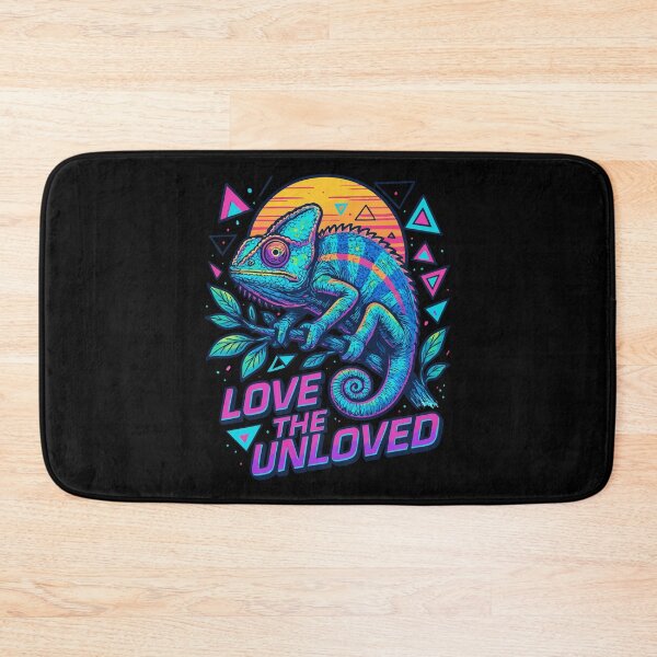 Item preview, Love The Unloved Chameleon Lizard Retro Vaporwave designed and sold by TomFrontierArt.